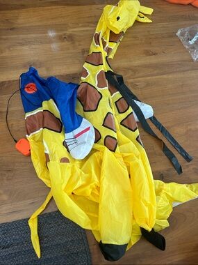 Yellow Giraffe Inflatable Kids Costume